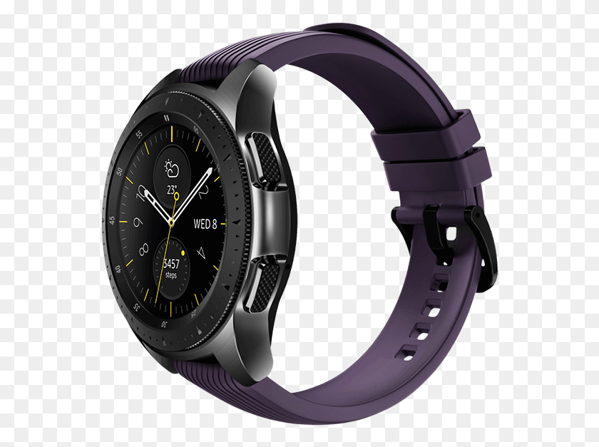 Galaxy Watch In Midnight Black On Left With Cosmo Coros Apex, Wristwatch, Helmet, Clothing HD PNG Download