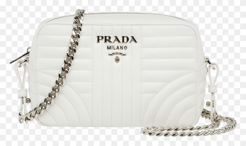 1781x1001 Galleria Chain White Prada Prada, Handbag, Bag, Accessories HD PNG Download