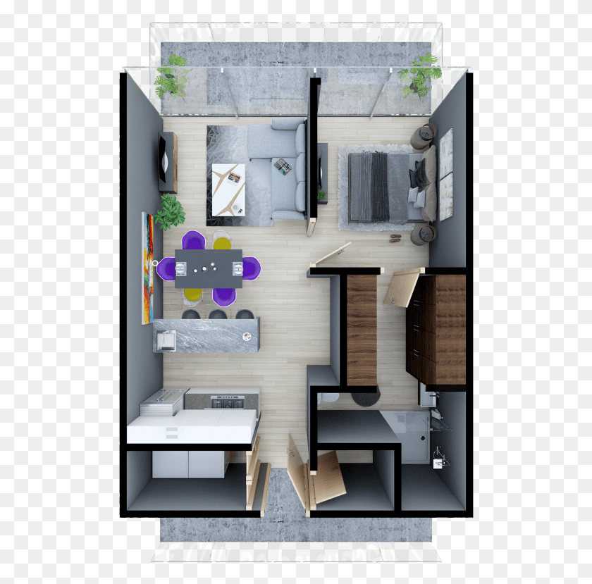 504x769 Gallery Floor Plan, Floor Plan, Diagram, Furniture HD PNG Download