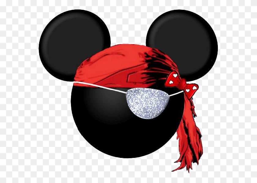 587x538 Gallery For Gt Minnie Head Disney Mice Mouse Ears Clipart Pirate, Clothing, Apparel, Costume HD PNG Download