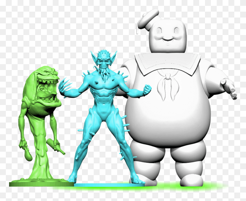 1055x851 Gallery Image 1 Gallery Image 2 Ghostbusters Stay Puft Marshmallow Man, Alien, Statue, Sculpture HD PNG Download