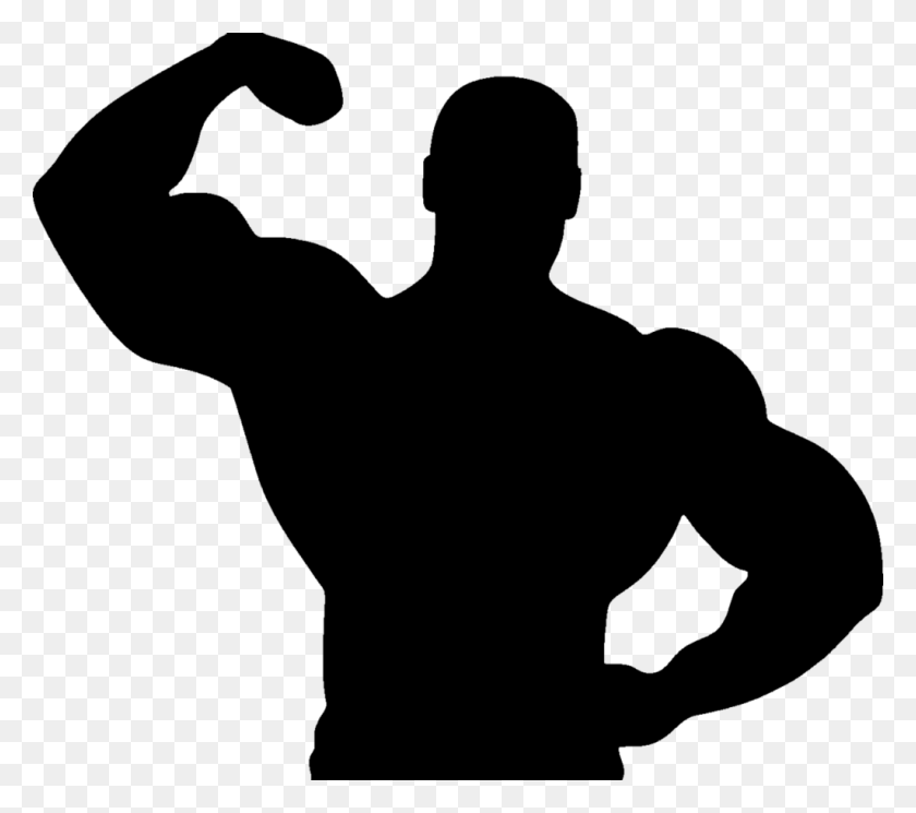 1024x900 Gallery Of 40787348 Vector Muscle Man Bodybuilder Art Muscle Man Silueta, Gray, World Of Warcraft Hd Png