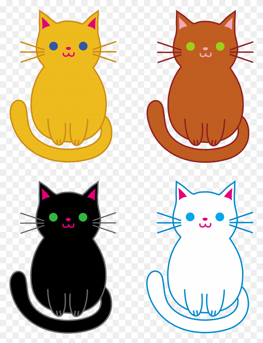 6002x7958 Gallery Of Cat Book Clipart Pusheen 4 Image Kittens Clipart, Pet, Mammal, Animal HD PNG Download