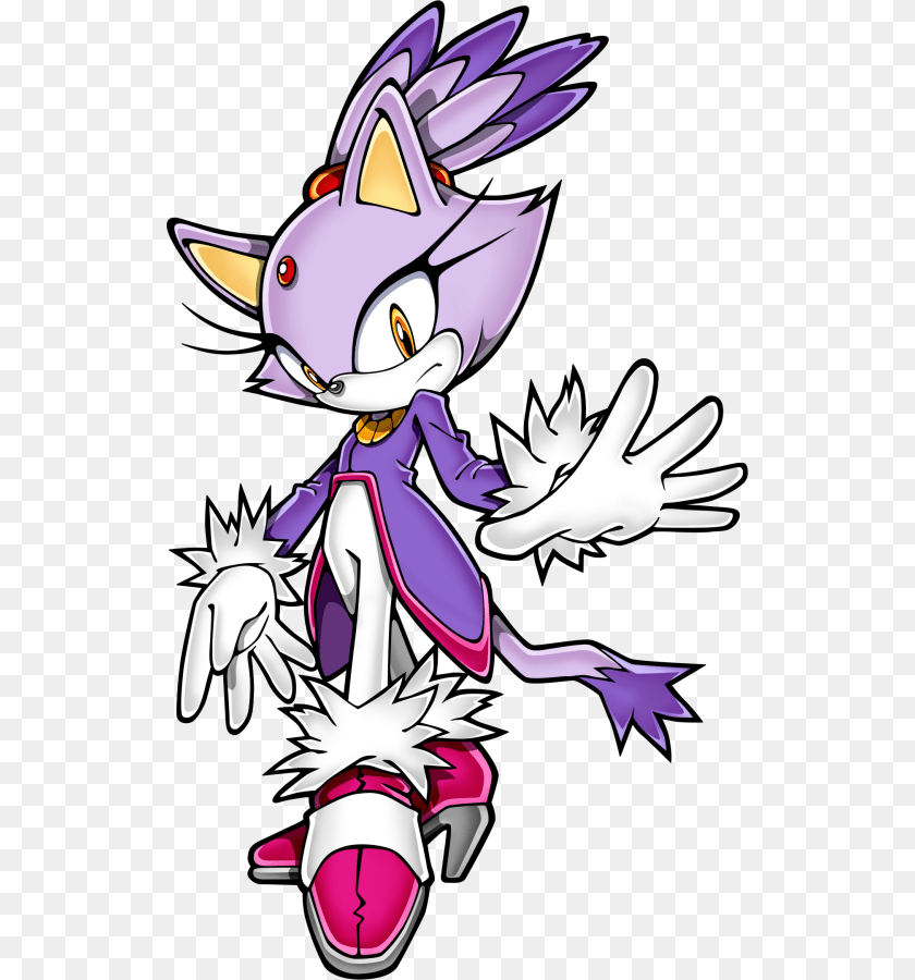 534x900 Gallery Official Art Blaze The Cat Sonic Channel, Book, Comics, Publication, Purple PNG