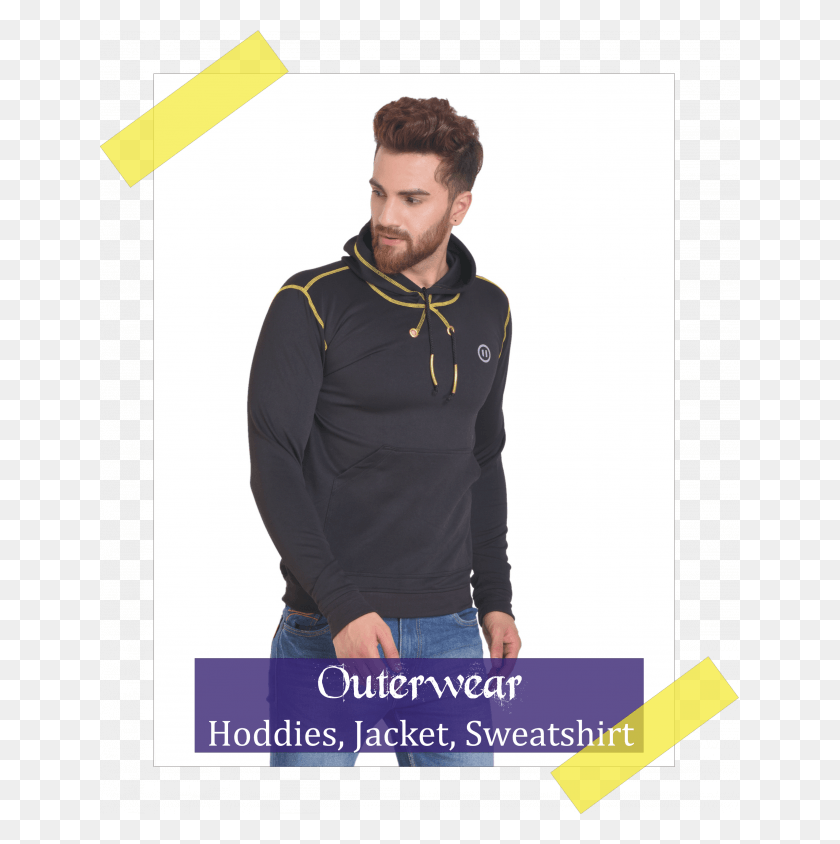 639x784 Galleryouterwear Sudadera Con Capucha, Ropa, Vestimenta, Persona Hd Png