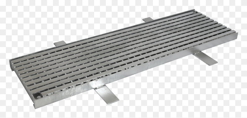 1684x737 Galvanised Heelproof Trench Grates, Furniture, Bench, Park Bench HD PNG Download
