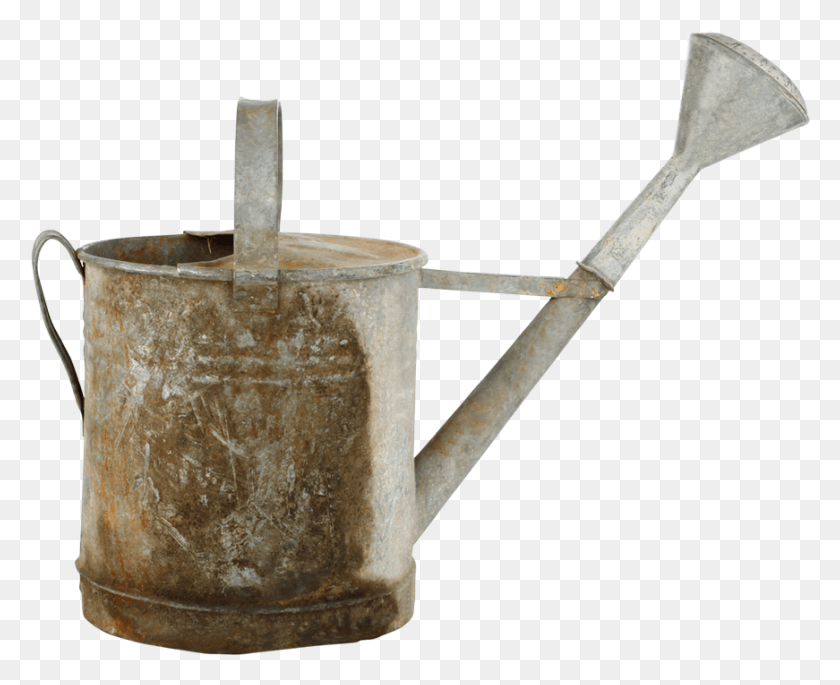 871x698 Galvanized Watering Can Watering Can, Axe, Tool, Can HD PNG Download
