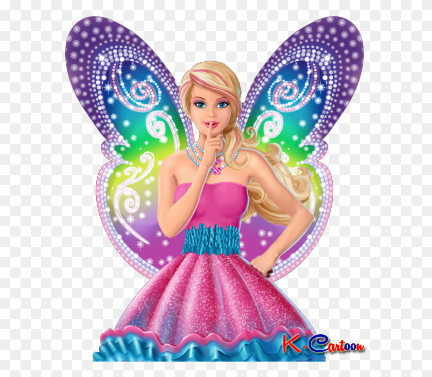 590x673 Descargar Png Gambar Barbie Bersayap Vector Barbie Cartoon, Doll, Toy, Figurine Hd Png