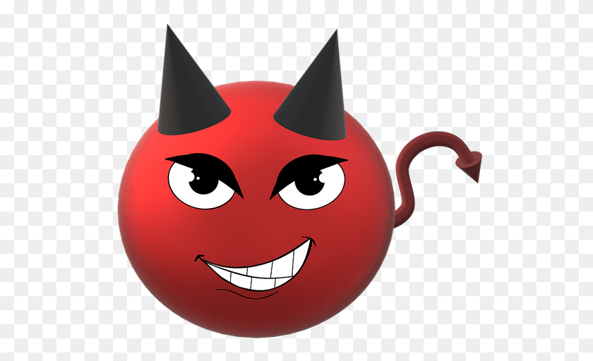 532x452 Descargar Png Gambar Kartun Setan Merah, Cerámica, Pac Man, Tetera Hd Png