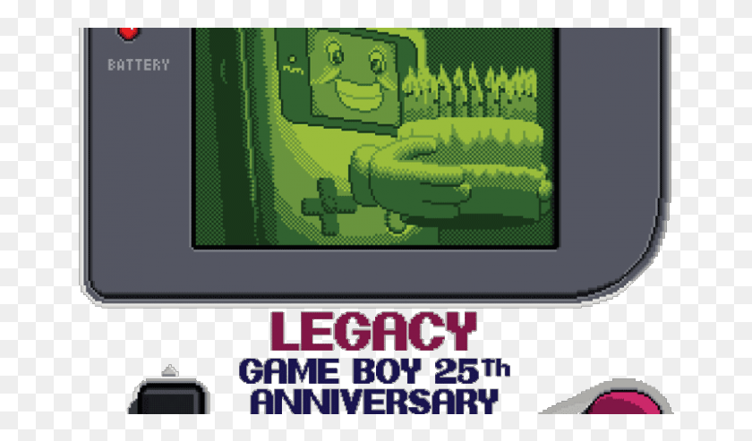 666x433 Descargar Png Game Boy 25Th Anniversary Gameboy Legacy, Texto, Videojuegos, Mano Hd Png