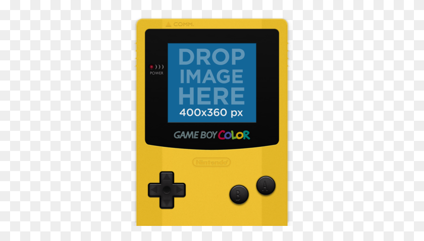 325x419 Game Boy Color Template, Mobile Phone, Phone, Electronics Descargar Hd Png