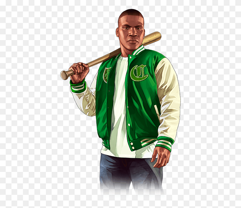 421x666 Game Characters Franklin Gta V, Sleeve, Clothing, Person HD PNG Download