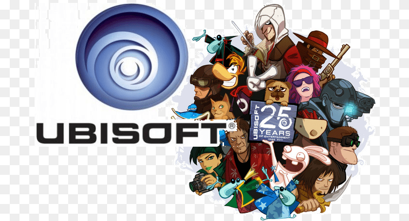 701x455 Game Development And Programing Jobs Ubisoft Logo, Publication, Book, Comics, Art Transparent PNG