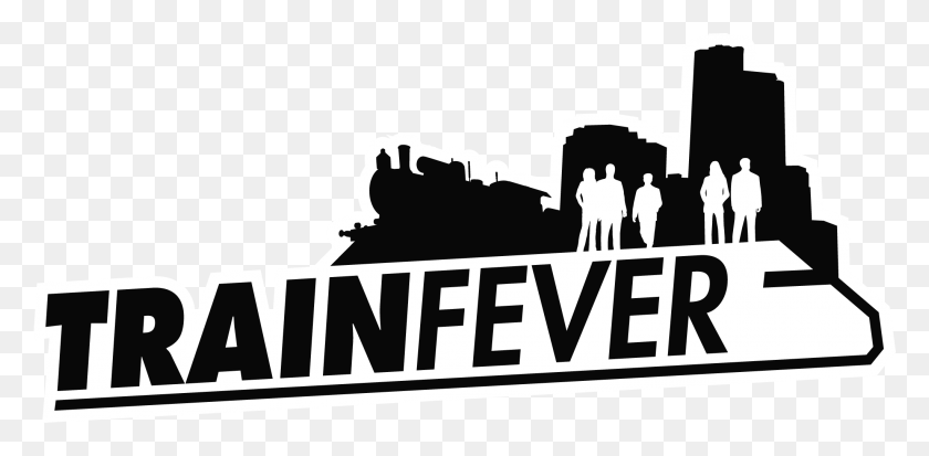 2048x928 Game Logo Train Fever Logo, Text, Stencil, Symbol HD PNG Download