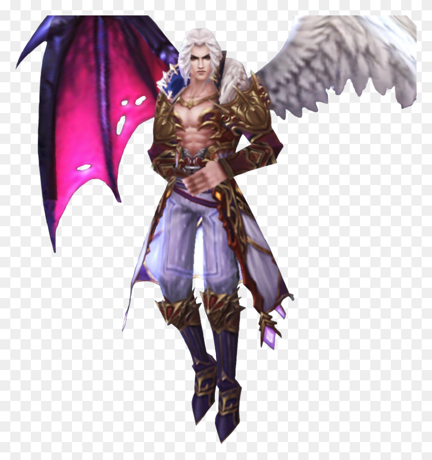 820x878 Game Mmorpg Heroesofchaos Lucifer Sticker Pngfreetoedit Supernatural Creature, Person, Human, Costume HD PNG Download