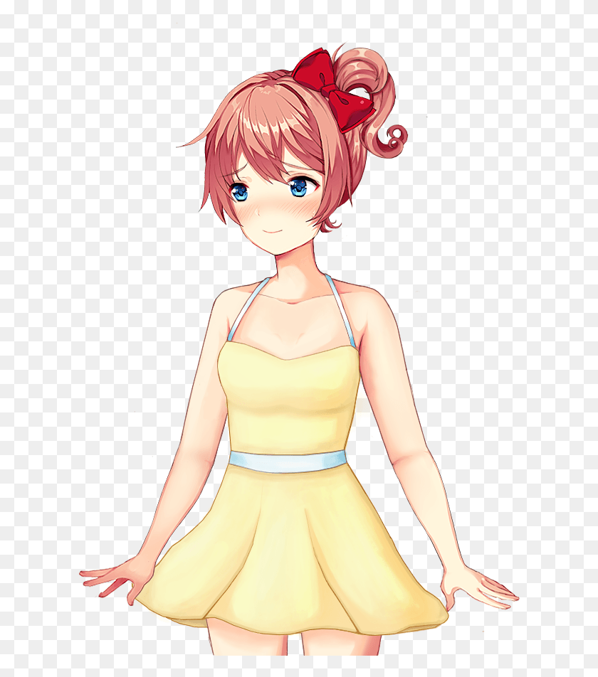 620x892 Game Modspecial Days Sayori In The Dress Sayori In A Dress, Doll, Toy, Clothing HD PNG Download