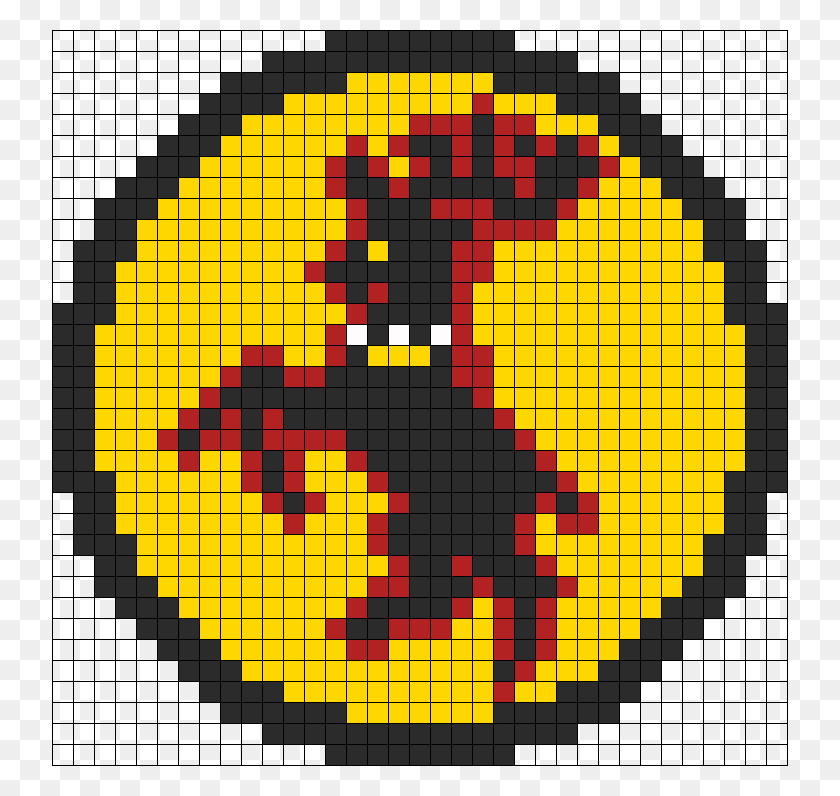 736x736 Игра Престолов Баратеон Сигил Перлер Из Бисера Игра Престолов Minecraft Pixel Art, Pac Man, Текст, Графика Hd Png Скачать