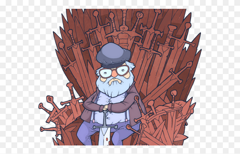 577x481 Game Of Thrones Clipart Iron Throne, Comics, Book, Person HD PNG Download