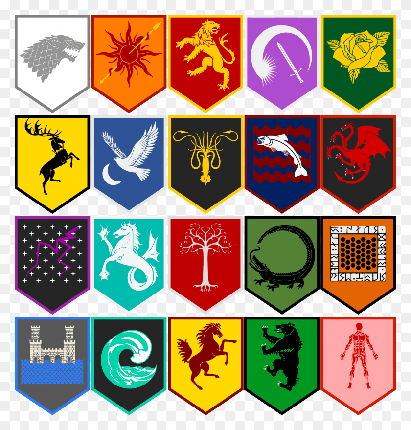 2468x2594 Game Of Thrones House Sigils, Logo, Symbol, Trademark HD PNG Download