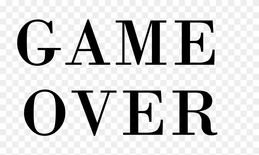 5000x3000 Game Over, Cutlery Sticker PNG