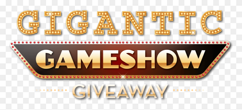 1945x804 Game Show Give Away Gigantic Logo Gold, Text, Word, Alphabet HD PNG Download