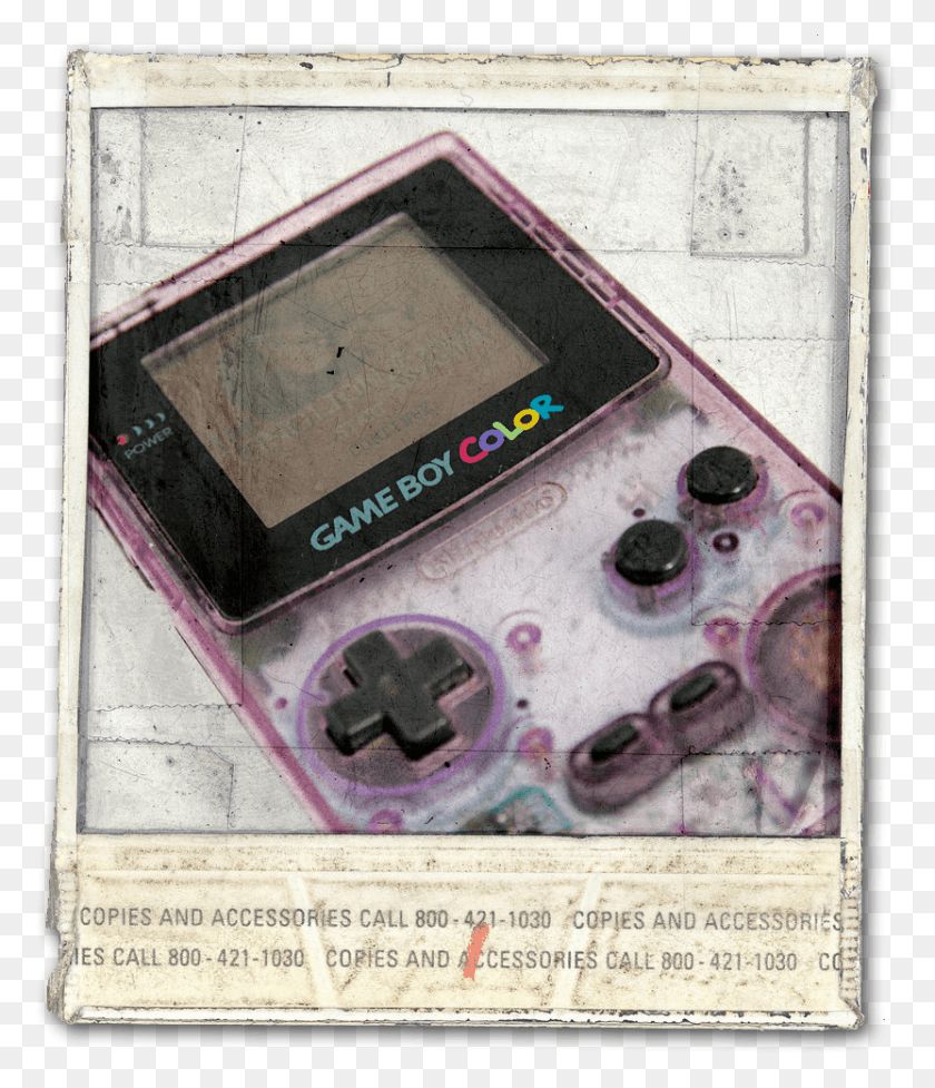 832x979 Gameboy Color Old Polaroid, Электрическое Устройство, Коробка, Электроника Hd Png Скачать