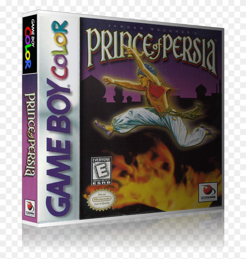 696x823 Descargar Png Gameboy Color Prince Of Persia Juego Cubierta Para Caber Un Game Boy, Cartel, Publicidad, Disco Hd Png