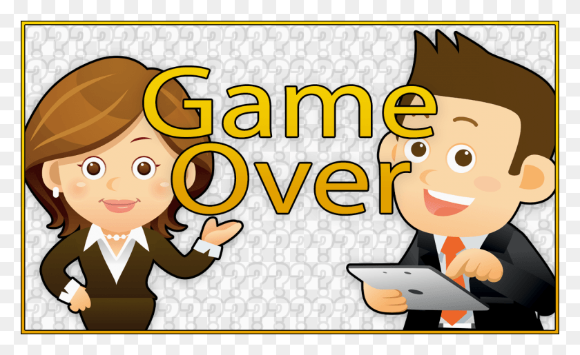 1200x700 Gameover Cartoon, Person, Human, Text HD PNG Download
