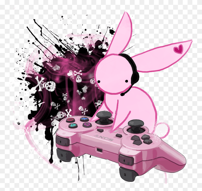 765x733 Gamer Bunny, Graphics, Electronics HD PNG Download