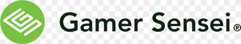 Gamer Sensei, Logo, Green Sticker PNG