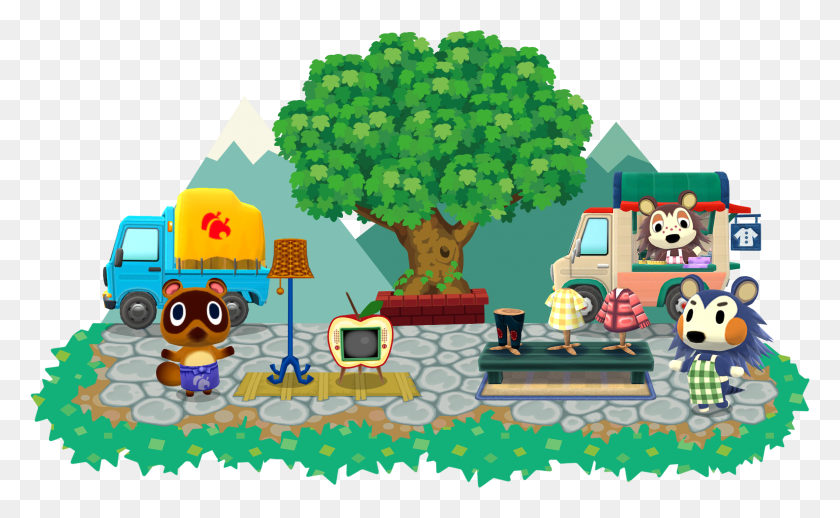 2253x1323 Games Animal Crossing Pocket Camp Treehouse, Plant, Tree, Vegetation HD PNG Download