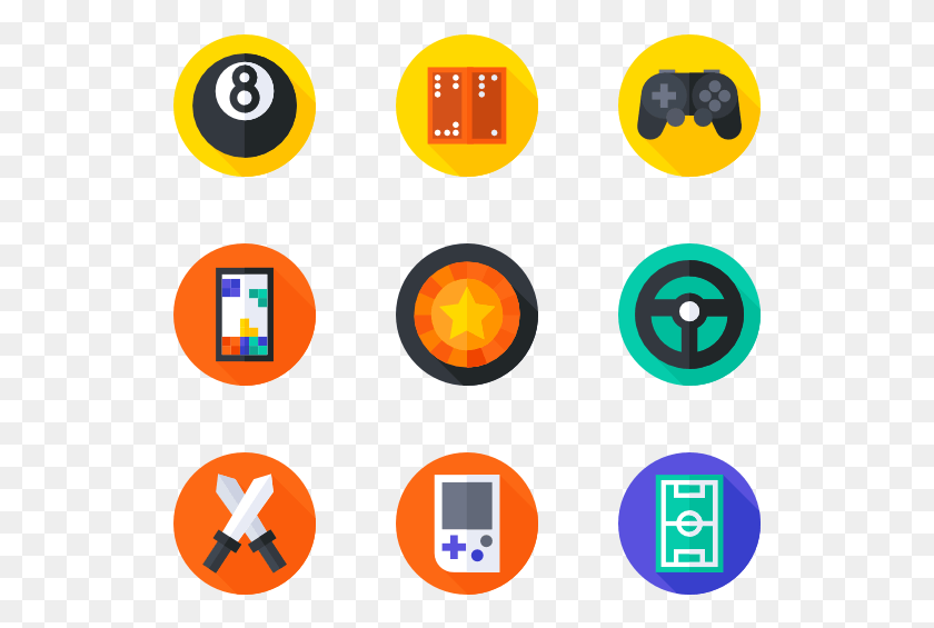 529x505 Games Graphic Design Flat Icon, Symbol, Text, Light HD PNG Download