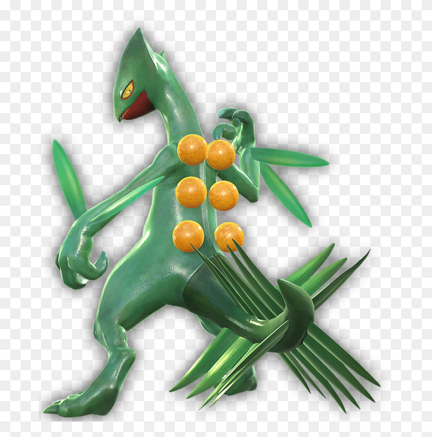 691x790 Games Pokken Tournament Dx Sceptile, Toy, Graphics HD PNG Download