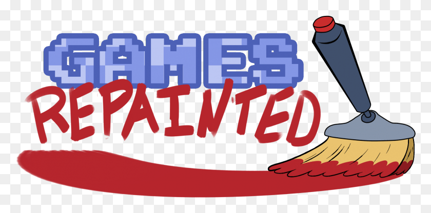 1565x716 Games Repainted Logo, Text, Clothing, Apparel HD PNG Download