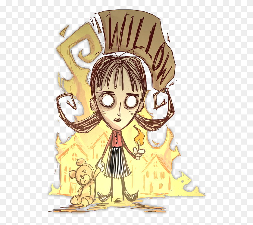 540x687 Descargar Png Juegos Willow Don T Starve, Persona, Humano Hd Png
