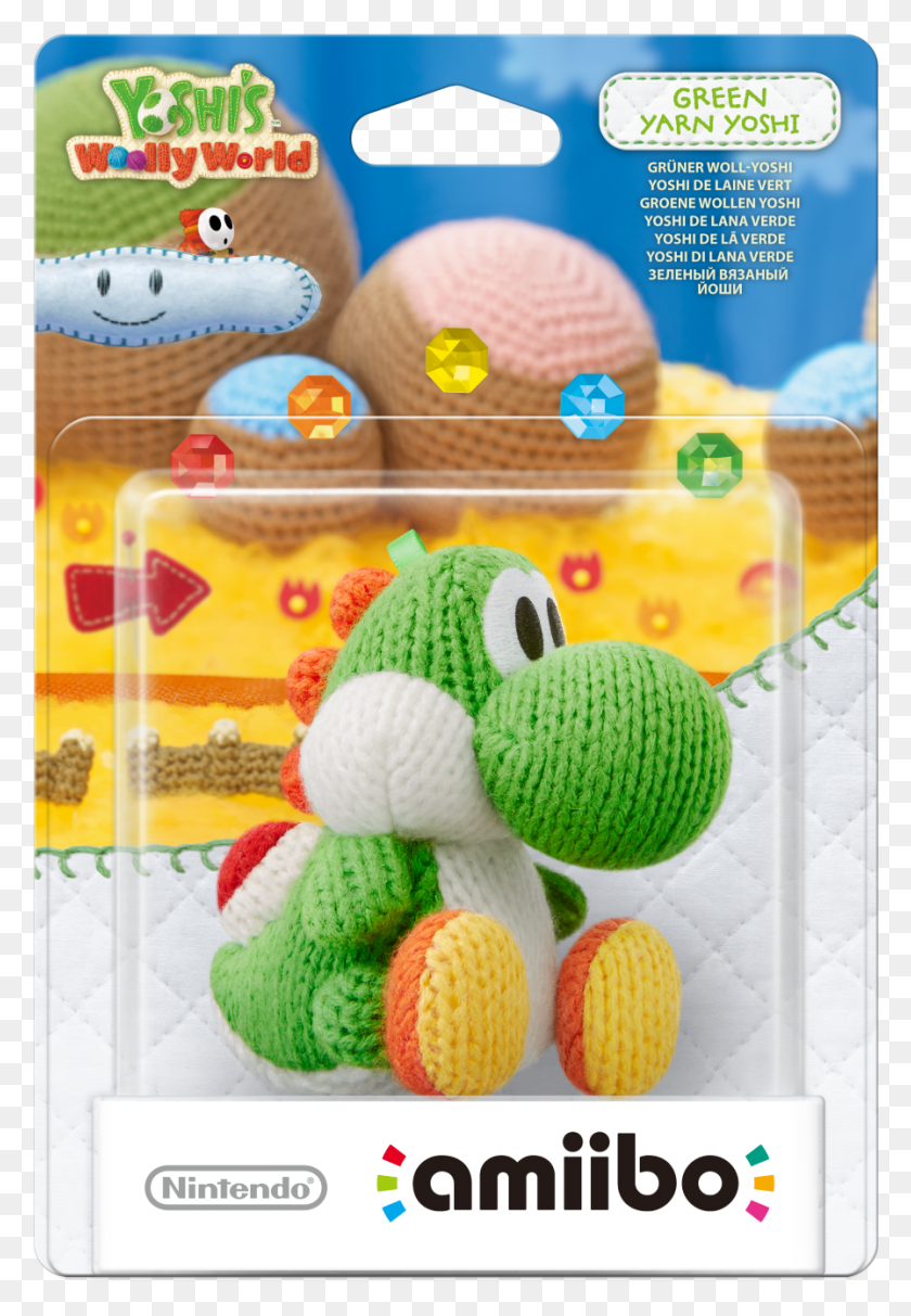 897x1327 Descargar Png Juegos Adorables Videojuegos De Nintendo Yoshi Wii U Empaquetado Woolly Yoshi Amiibo, Dulces, Comida, Confitería Hd Png