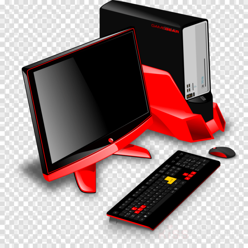 900x900 Gaming Pc Clip Art Clipart Computer Keyboard Laptop Clip Art Gaming Computer, Electronics, Computer Hardware, Computer Keyboard, Hardware Transparent PNG