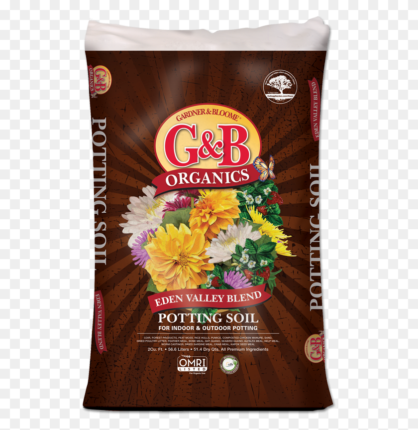 513x803 Gampb Organics Eden Valley Blend Potting Soil Rice Hulls Gardner And Bloome, Флаер, Плакат, Бумага, Hd Png Скачать
