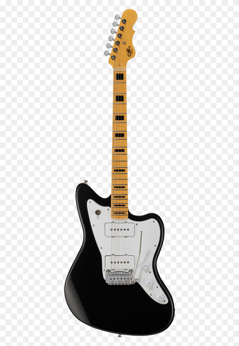 392x1153 Gampl Tribute Series Doheny Jet Black Black Fender Jazzmaster Blacktop, Гитара, Досуг, Музыкальный Инструмент Png Скачать