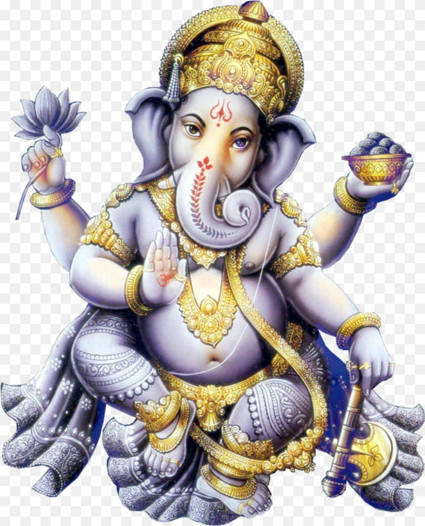 1294x1600 Ganesh Oom Ganeshaya Namonamaha Ufe Ufe Ufe Dcomplete Lord Ganesh Hd, Baby, Person, Figurine, Face Transparent PNG