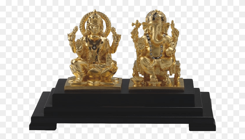 643x423 Ganesha Laxmi Pair Mrp Bronze Sculpture, Chess, Game, Gold HD PNG Download