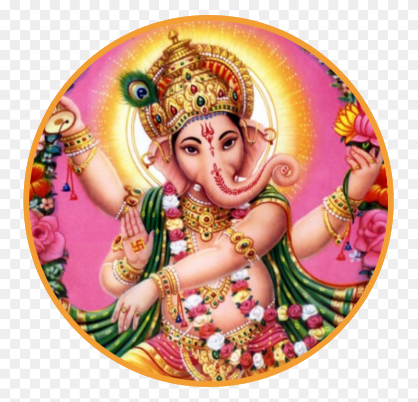 745x747 Ganesha Stickers By Sadna2018 Dipawali Diwali Ganesh Chaturthi 2018 Usa, Person, Human, Crowd HD PNG Download
