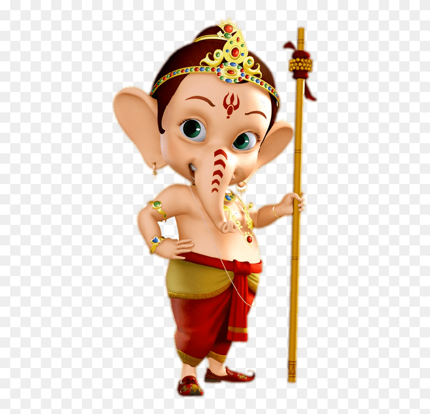 407x750 Ganesha Stickers For Whatsapp, Doll, Toy, Person HD PNG Download