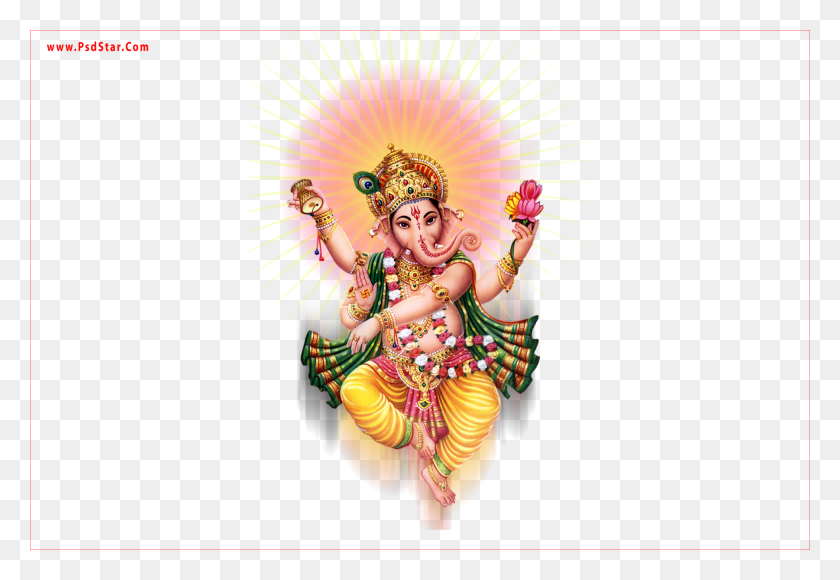 1800x1200 Ganesha Vector Digital Transparent Amp Clipart Free Ganesh Image Transparent, Person, Poster, Advertisement HD PNG Download