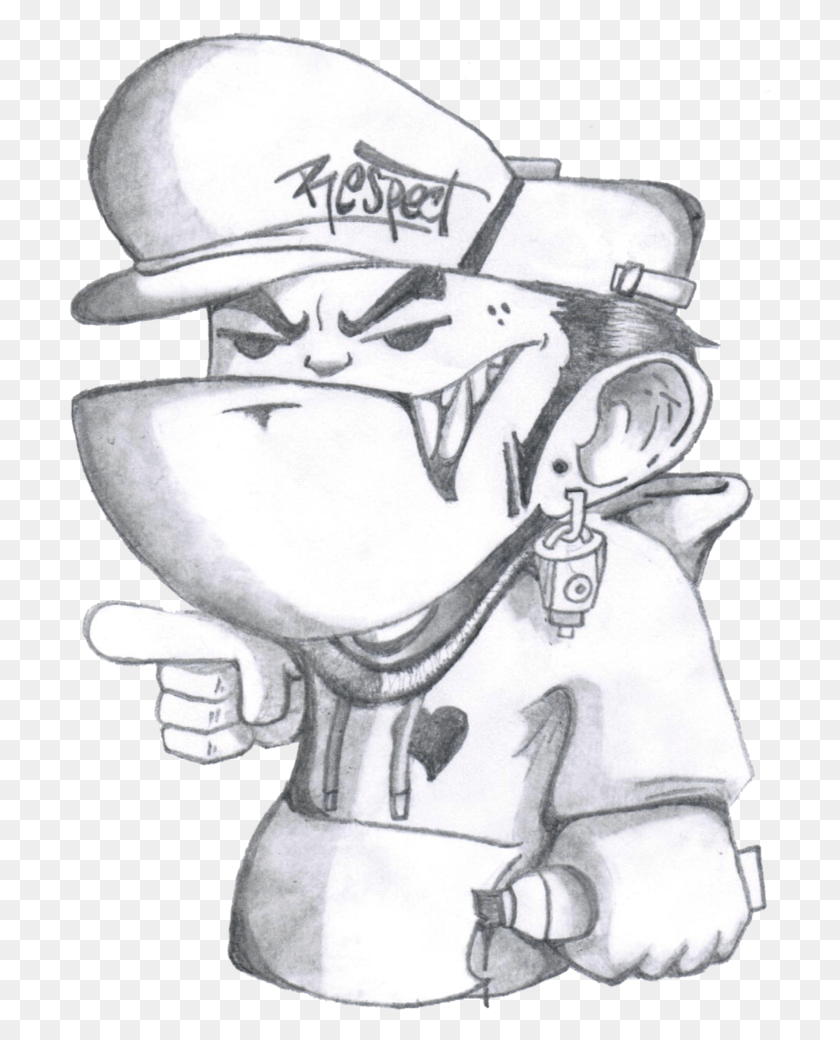 704x980 Gangster Cartoon Characters Drawings, Helmet, Clothing, Apparel HD PNG Download