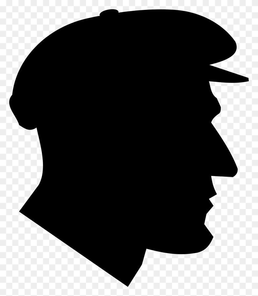 2073x2400 Gangster Ww1 Soldier Head Silhouette, Gray, World Of Warcraft HD PNG Download