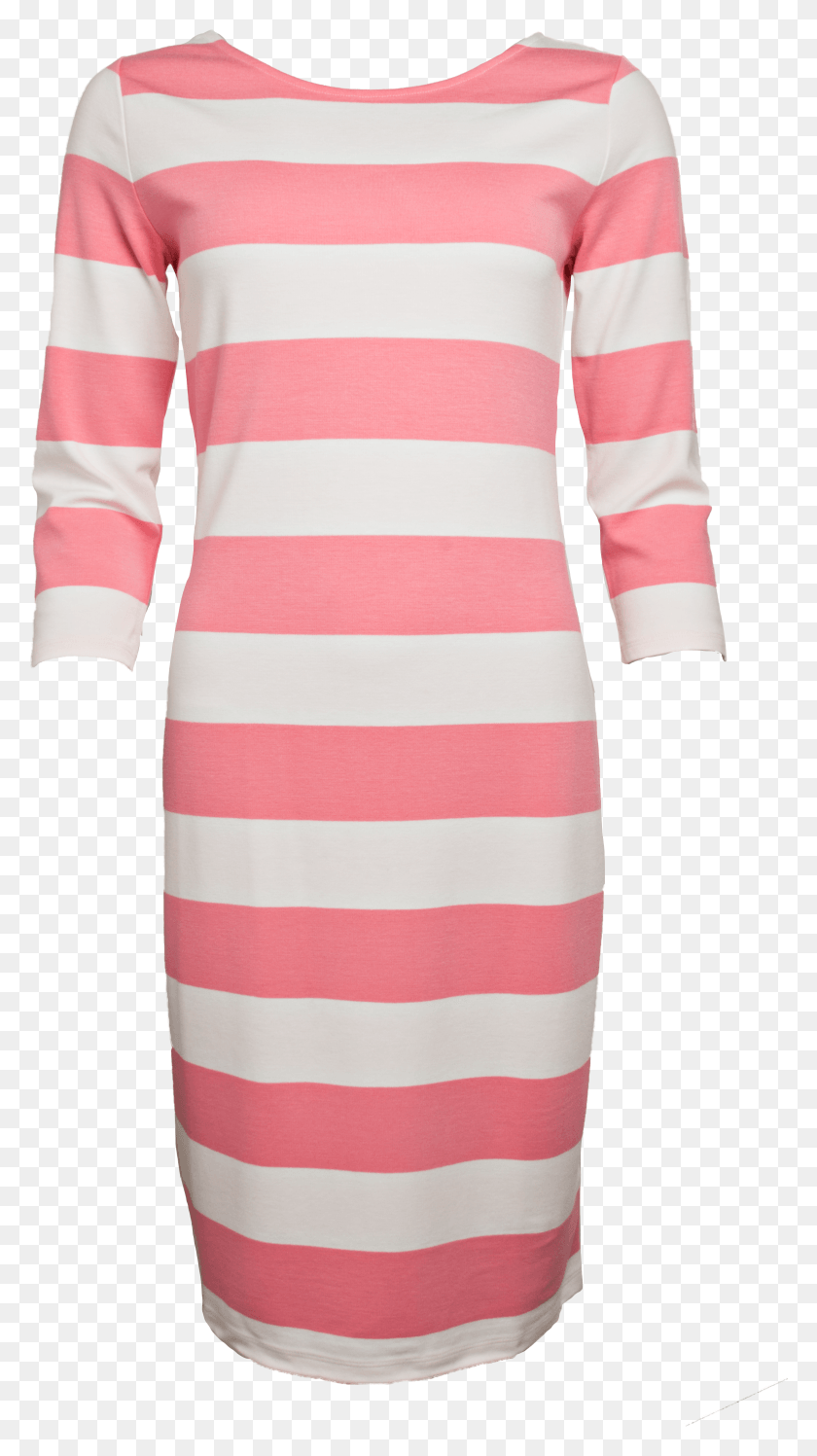 2409x4439 Gant Striped Shift Dress Pink Descargar Hd Png