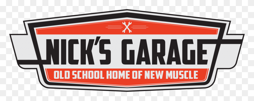1278x453 Garage Old School Home Of New Muscle, Vehicle, Transportation, License Plate HD PNG Download