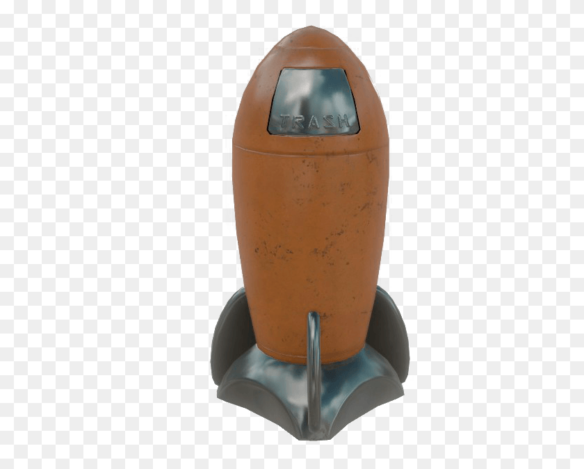 544x615 Garbage Can Fallout 4 Rocket Trash Can, Weapon, Weaponry, Bomb HD PNG Download