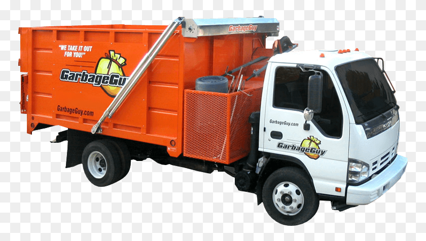 769x416 Garbage Guy Has The Junk Removal Truck Commercial Vehicle, Transportation, Wheel, Machine HD PNG Download